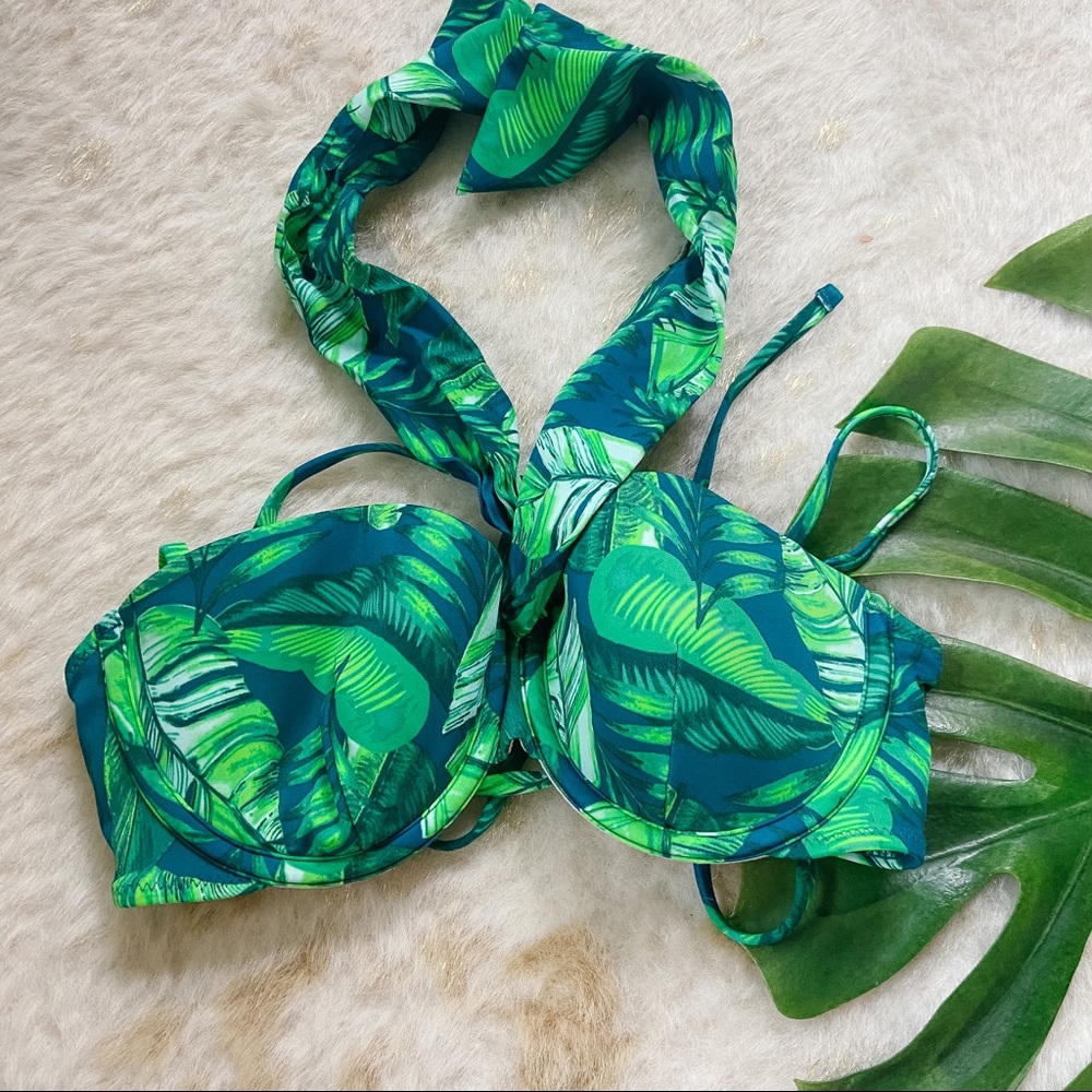 Convertible Palm Tropical Bikini Top